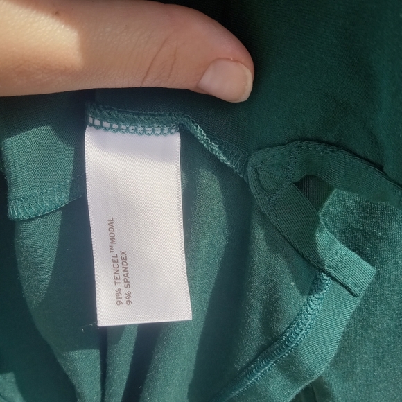 Duluth Trading Co Women's Dang Soft Long Sleeve Henley V-Neck Green XL - Picture 6 of 7